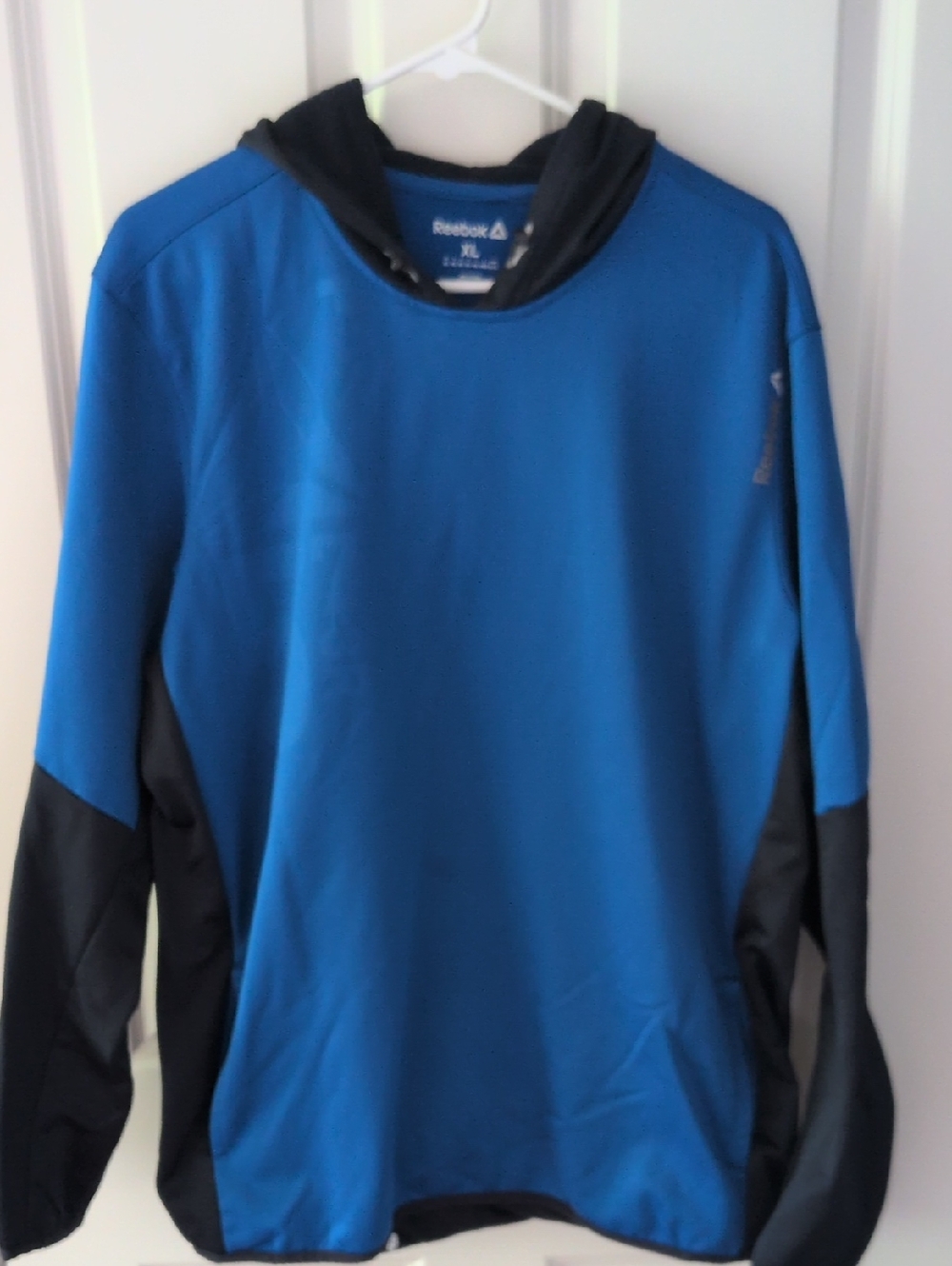 Reebok Men’s Blue and Black Performance Hoodie